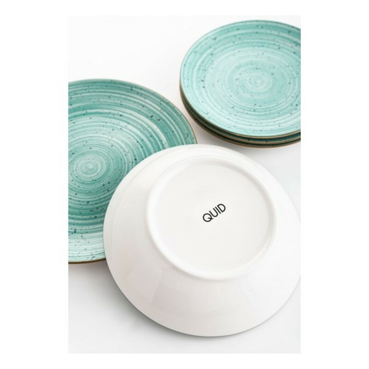 Dinnerware Set Quid Montreal Ceramic Turquoise Stoneware 18 Pieces-4