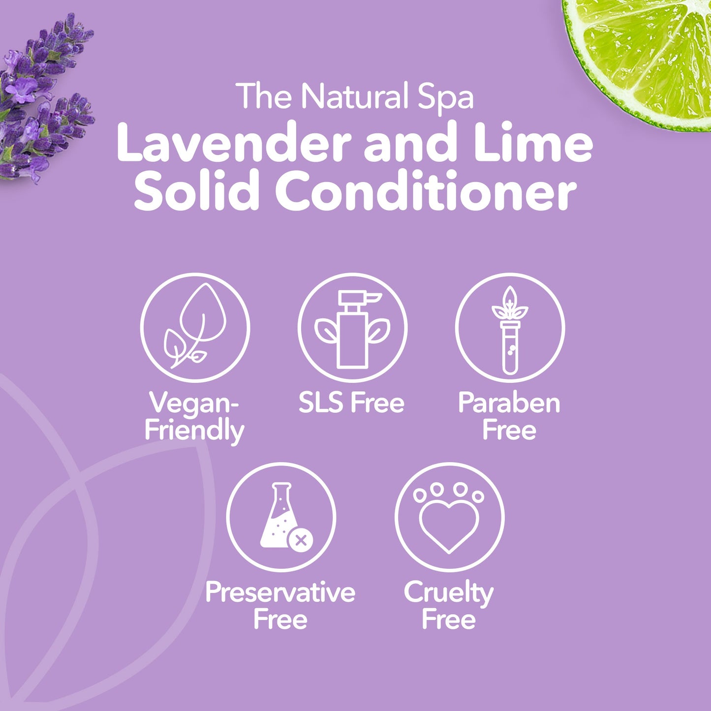 Lavender and Lime Solid Conditioner