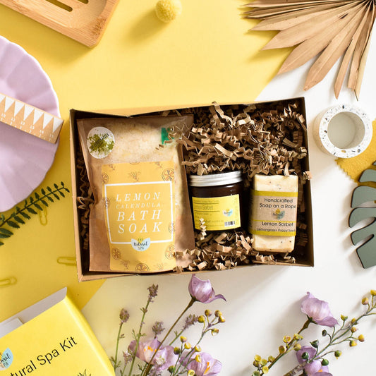 Lemon Sorbet At Home Natural Spa Set