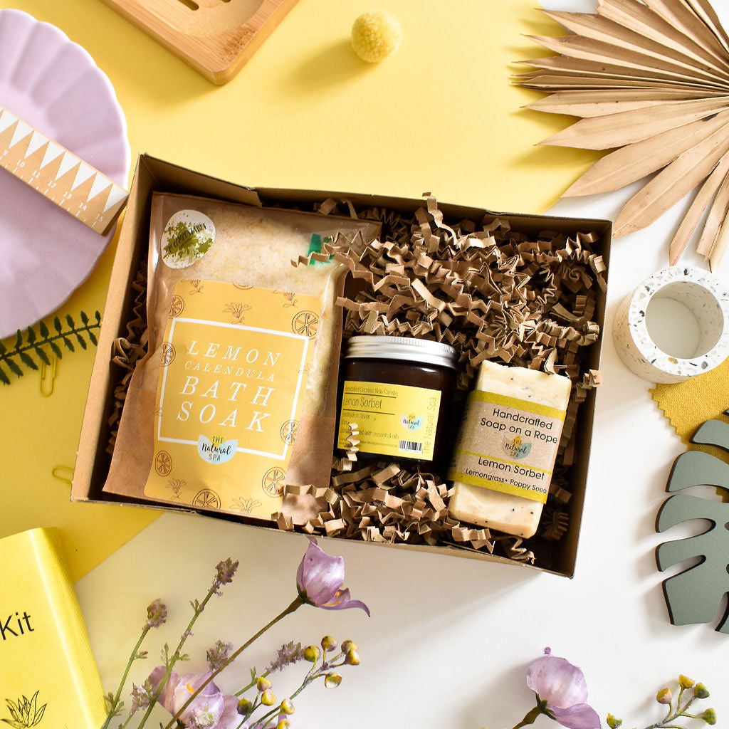 Lemon Sorbet At Home Natural Spa Set