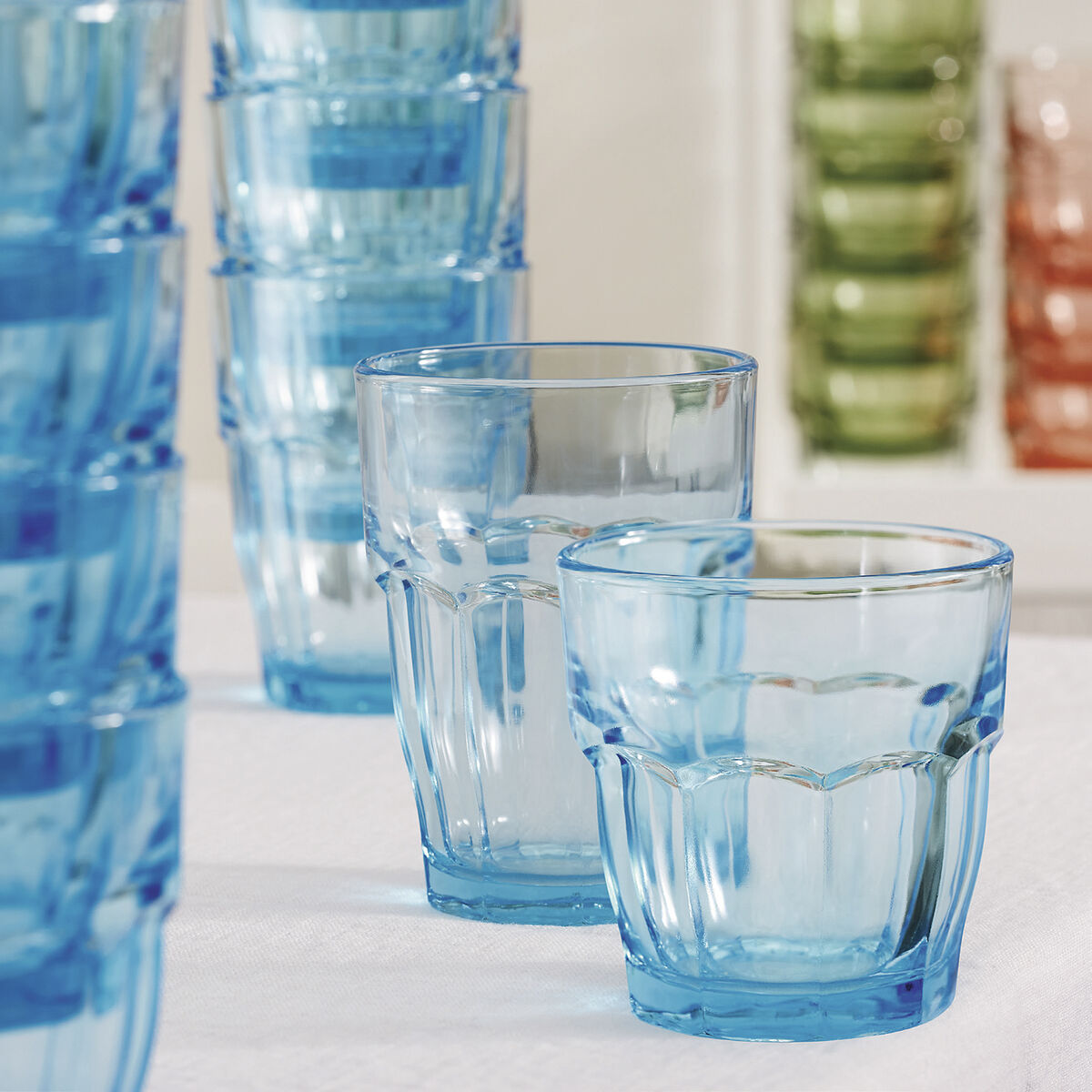 Glass Bormioli Rocco Rock Bar Blue Glass 370 ml (24 Units)-2