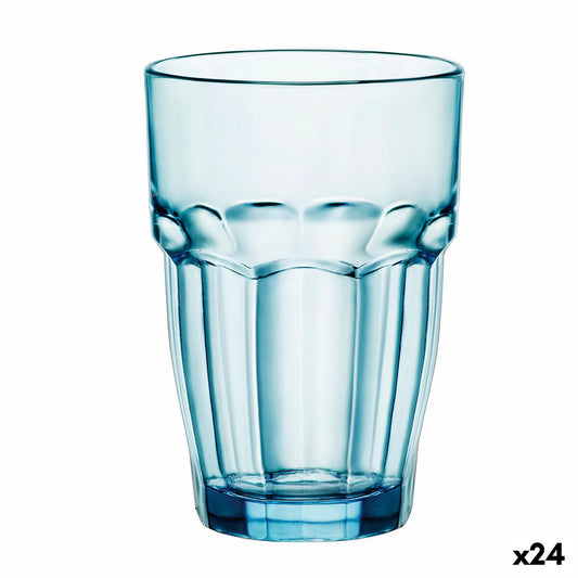 Glass Bormioli Rocco Rock Bar Blue Glass 370 ml (24 Units)-0