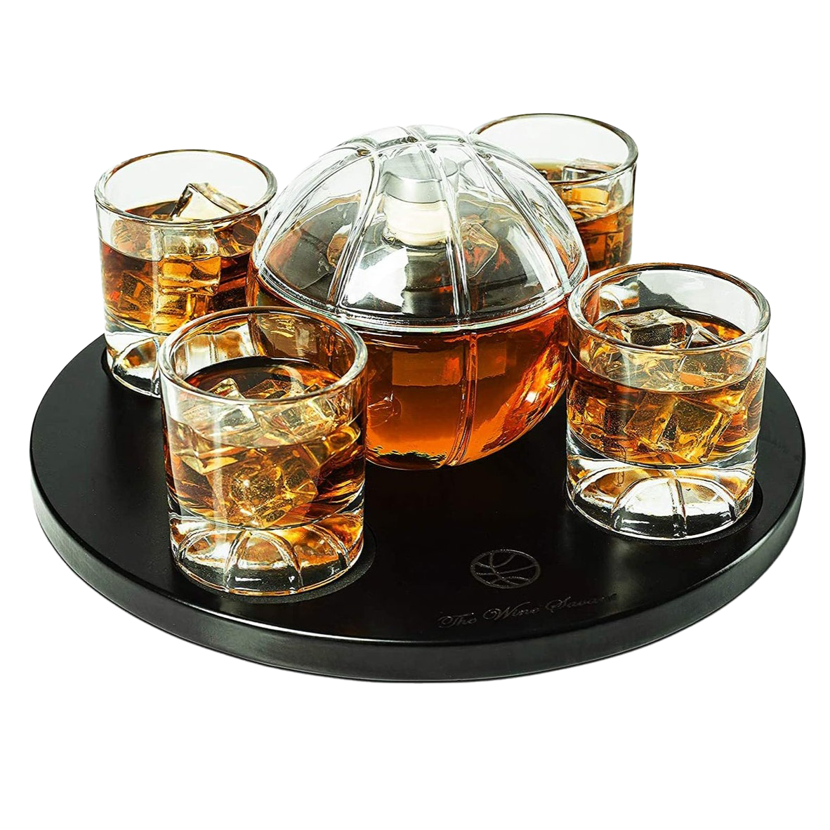 Basketball Decanter Set, Whiskey Scotch or Bourbon Decanter Perfect for Basketball Enthusiasts by The Wine Savant-0